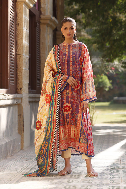 Royal Mehr – Printed Kurta Set with Statement Dupatta