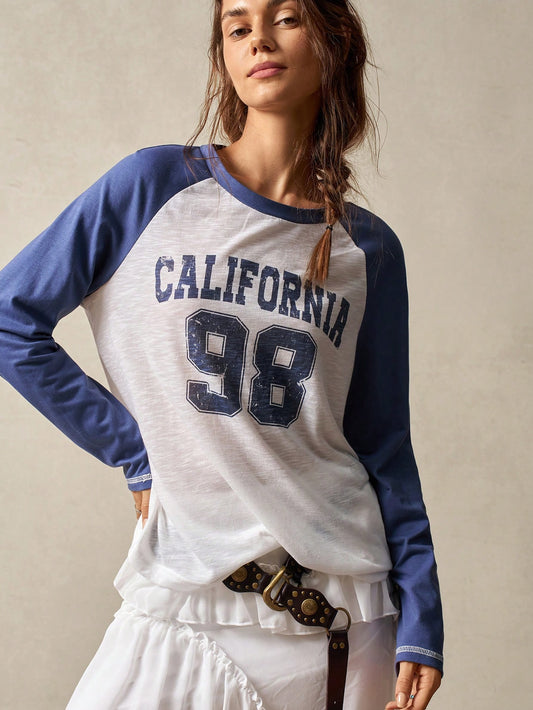 Women's California 98 Raglan Graphic Long Sleeve T-Shirt