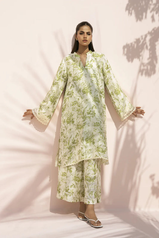 Mint Meadow – Floral Printed Kurta Pant Set